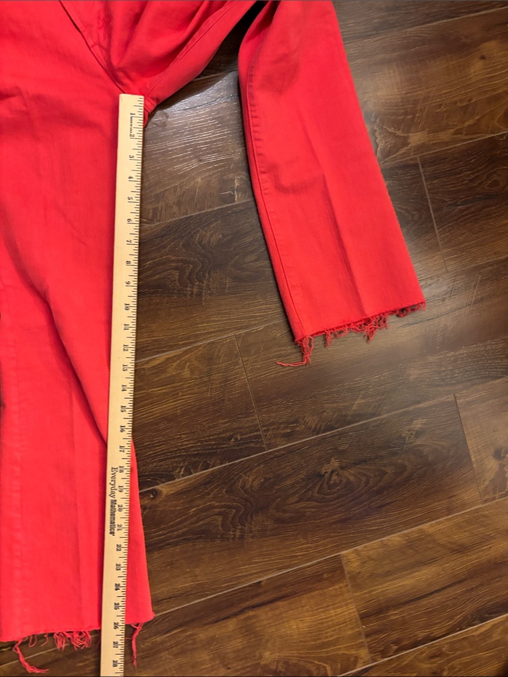 MOTHER THE HUSTLER ANKLE FRAY - THE DEVIL MAY CARE 26 $248 - Picture 4 of 16